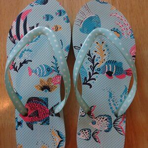 Vera Bradley Antilles Treasure Flip-Flops Women’s Size Small (5-6) NWT